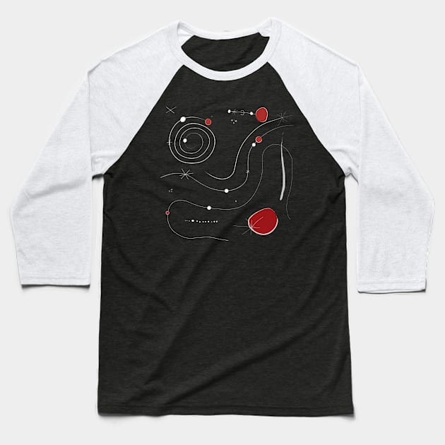 Miró tribute Baseball T-Shirt by FoxAndBear